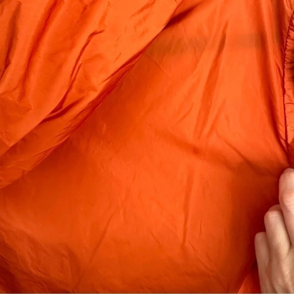 VINCE Orange Hooded Windbreaker Jacket SZ S - Picture 5 of 7